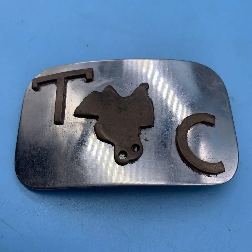 Vtg. T C Belt Buckle (LG-3)